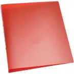 Q-Connect A4 Red Transparent Polypropylene 2 Ring Binder 25mm KF02482