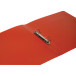 Q-CONNECT ringmap, PP, 2 ringen, 25 mm, transparant rood