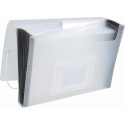 Q-CONNECT 13-Part A4 Expanding File Polypropylene Transparent with Elastic Closure