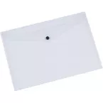 Q-CONNECT Document Folder A5 Transparent Polypropylene Press Stud Closure