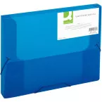 Q-Connect Elasticated Folder 25mm Spine A4 Blue KF02307