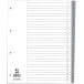 Q-CONNECT intercalaires, A4, PP, 11-gaatspeforatie, avec page de garde, jeu de 1-31, 31 onglets, gris
