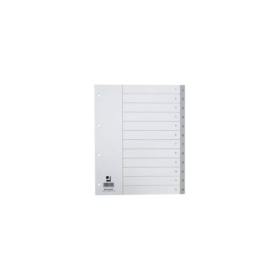 Q-CONNECT Dividers A4 Polypropylene...