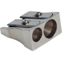 Q-CONNECT Pencil Sharpener, 2 Holes, Metal