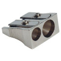 Q-CONNECT Pencil Sharpener, 2 Holes, Metal