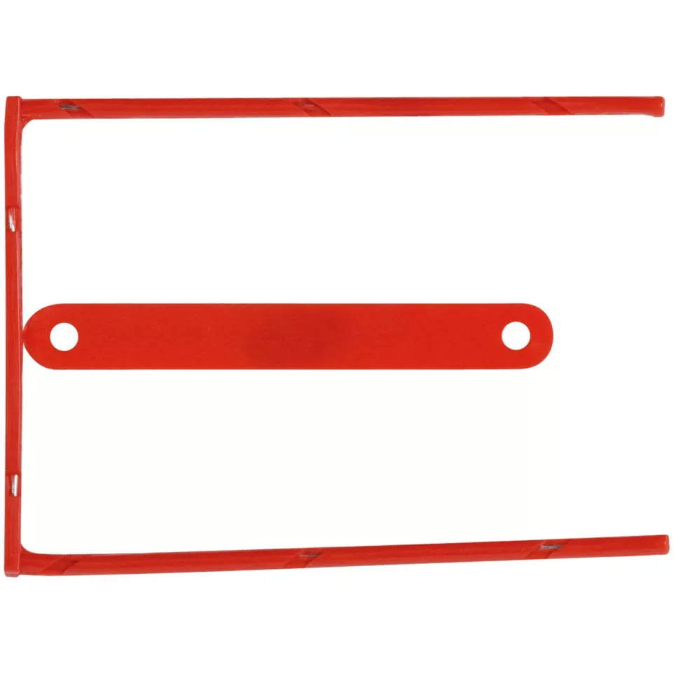 Q-CONNECT D-Clip Binder Box of 100 Red