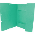 Q-CONNECT A4 Elasticated Card Folder Green