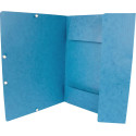 Q-CONNECT elastomap, A4, 3 kleppen en elastieken, karton, blauw