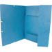 Q-CONNECT elastomap, A4, 3 kleppen en elastieken, karton, blauw