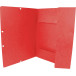 Q-CONNECT elastomap, A4, 3 kleppen en elastieken, karton, rood