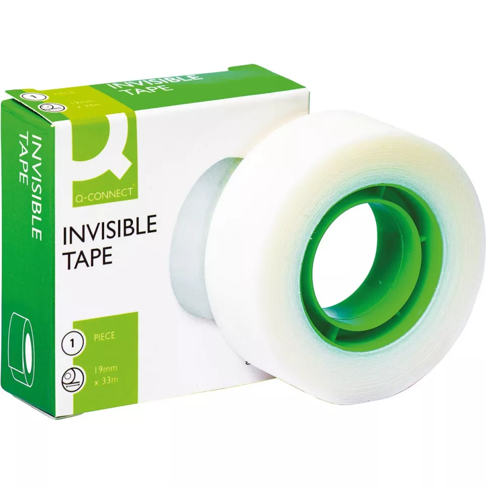 Q-CONNECT plakband, invisible, 19 mm...
