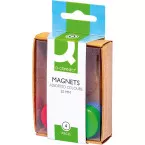 Q-Connect Magnets 25mm Assorted Colors Box of 4