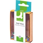 Q-Connect Assorted Colour Map Pins Box of 60