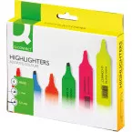 Q-CONNECT markeerstift, pak van 6 stuks in geassorteerde kleuren