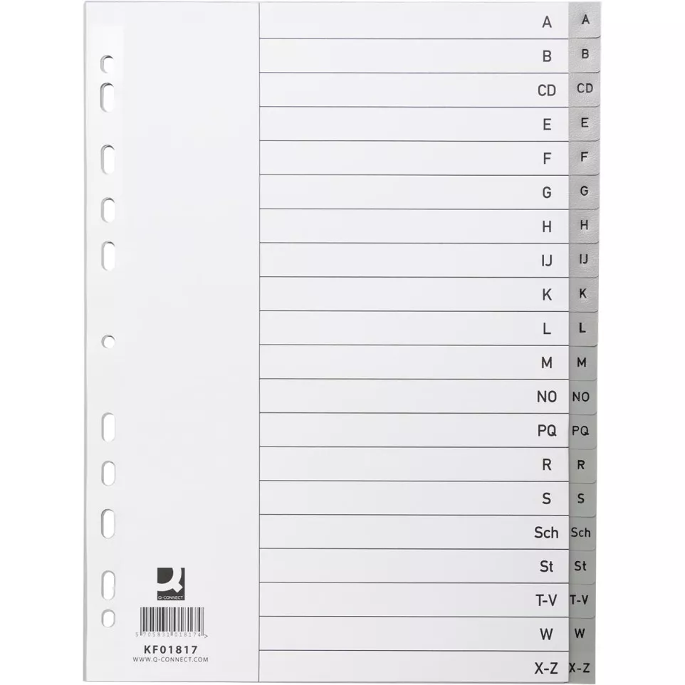 Q-CONNECT A-Z Index Dividers, A4,...