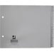 Q-CONNECT intercalaires, ft 18 x 22,5 cm, PP, 2 trous, jeu de A-Z, gris