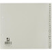 Q-CONNECT tabbladen, ft 21 x 23 cm, PP, 2-gaatsperforatie, set van A-Z, grijs