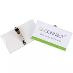Q-CONNECT badge met krokodillenklem 75 x 40 mm, doos van 25 stuks