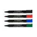 Q-CONNECT marqueurs pour tableaux de conférence, 2-3 mm, pointe ronde, avec clip, couleurs assorties
