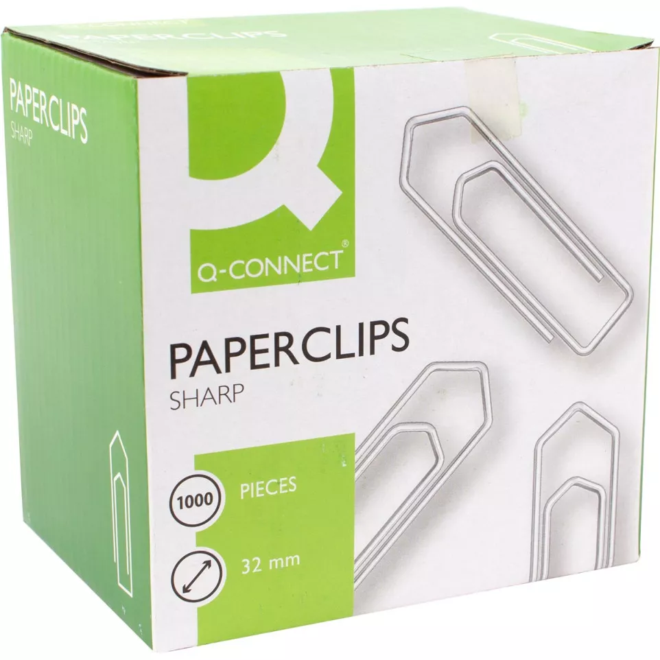 Q-CONNECT papierklemmen, 32 mm, doos...