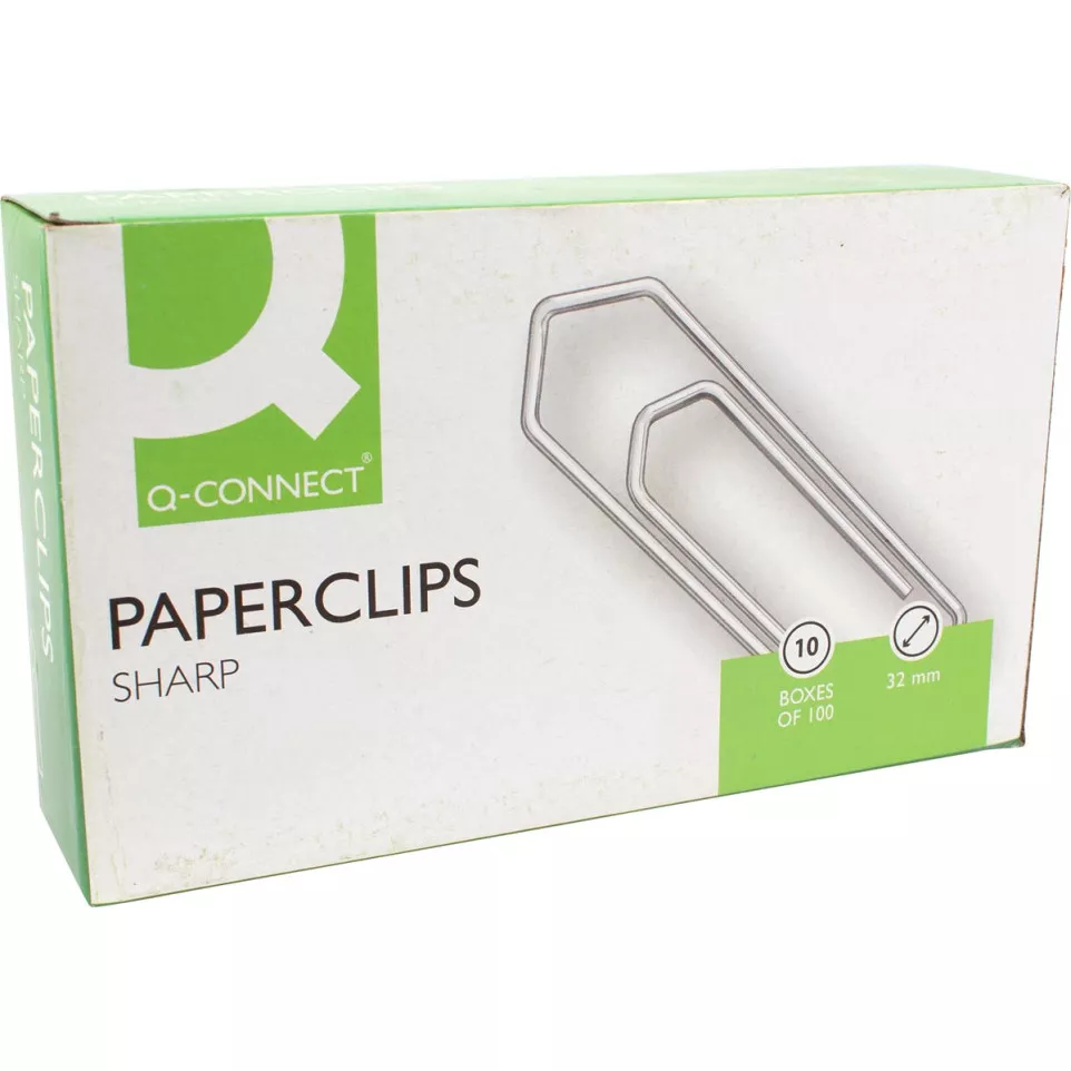 Q-CONNECT papierklemmen, 32 mm, doos...