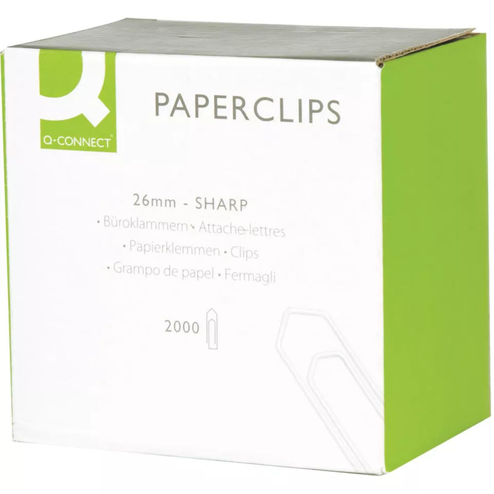 Q-CONNECT papierklemmen, 26 mm, doos...