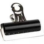 Q-CONNECT clip bulldog, noir, 75 mm, boîte de 10 pièces