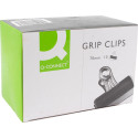Q-CONNECT clip bulldog, noir, 70 mm, boîte de 10 pièces