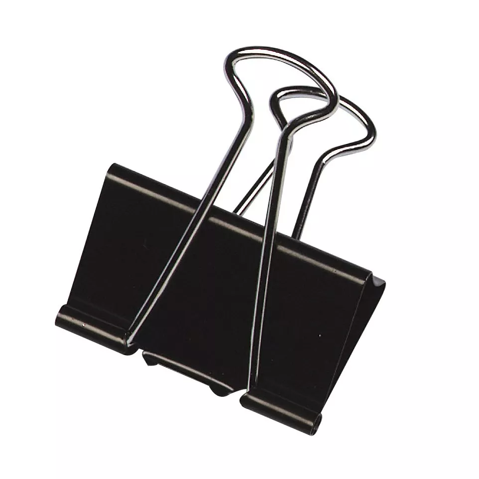 Q-CONNECT Foldback Clips Black 19mm...
