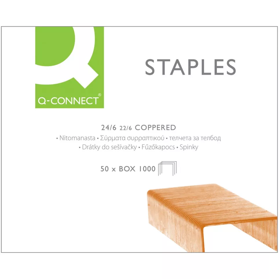 Q-CONNECT nietjes 24/6, verkoperd,...