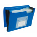 Q-CONNECT A4 13-Compartment Polypropylene Expanding File with Elastic Closure Blue