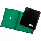 Q-Connect A4 12-Section Polypropylene File Black