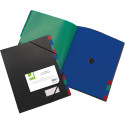 Q-Connect A4 12-Section Polypropylene File Black