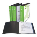 Q-CONNECT protège-documents personnalisable  A4 100 pochettes noir