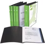 Q-Connect Customisable A4 Display Book 60 Pockets Black