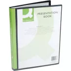 Q-CONNECT Customisable A4 Display Book 40 Pockets Black