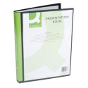 Q-CONNECT Customisable A4 Display Book 40 Pockets Black