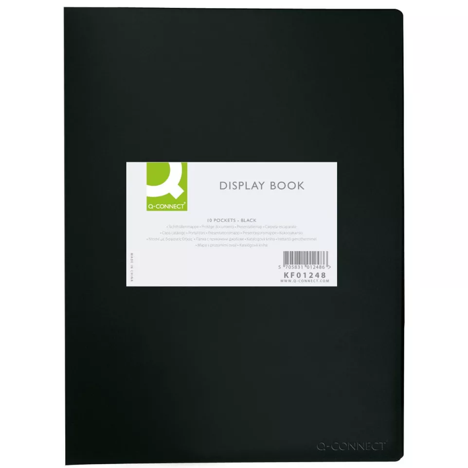 Q-CONNECT Display Book A4 10 Pockets...