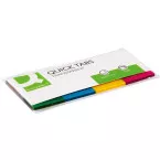 Q-Connect Quick Tabs 25 x 45mm Assorted Colours 40 Tabs x 4 Pads (Pack of 160) KF01225