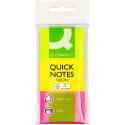 Q-CONNECT Quick Notes Neon 38 x 51 mm 50 Sheets Pack of 3
