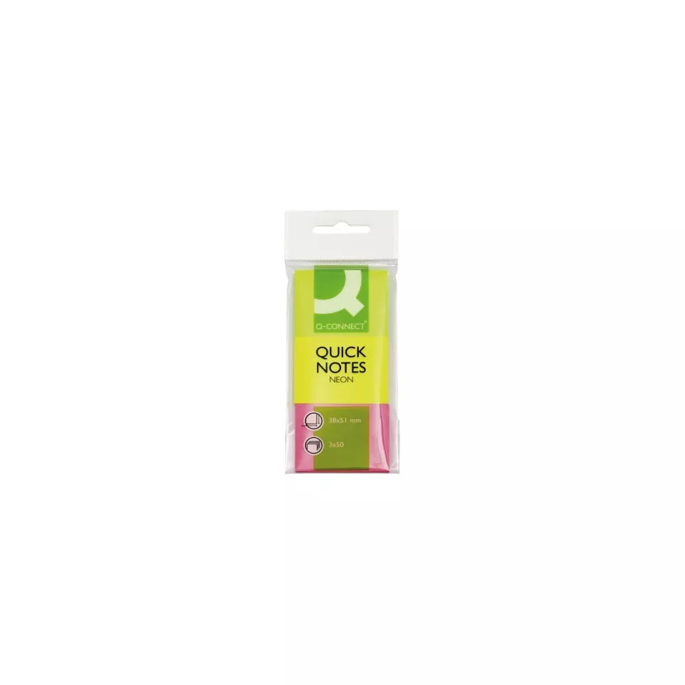 Q-CONNECT Quick Notes Neon 38 x 51 mm...