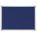Q-CONNECT textile notice board with aluminium frame 90 x 60 cm blue