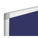 Q-CONNECT textielbord, met aluminium frame, 90 x 60 cm, blauw