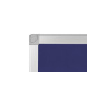 Q-CONNECT textielbord, met aluminium frame, 90 x 60 cm, blauw