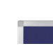 Q-CONNECT textile notice board with aluminium frame 90 x 60 cm blue