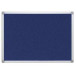 Q-CONNECT textile notice board with aluminium frame 90 x 60 cm blue