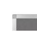 Q-CONNECT tableau de textile, avec cadre en aluminium, 90 x 60 cm, gris