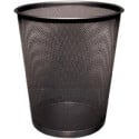 Q-CONNECT Metal Mesh Waste Bin 19 Litres Black