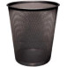 Q-CONNECT Metal Mesh Waste Bin 19 Litres Black