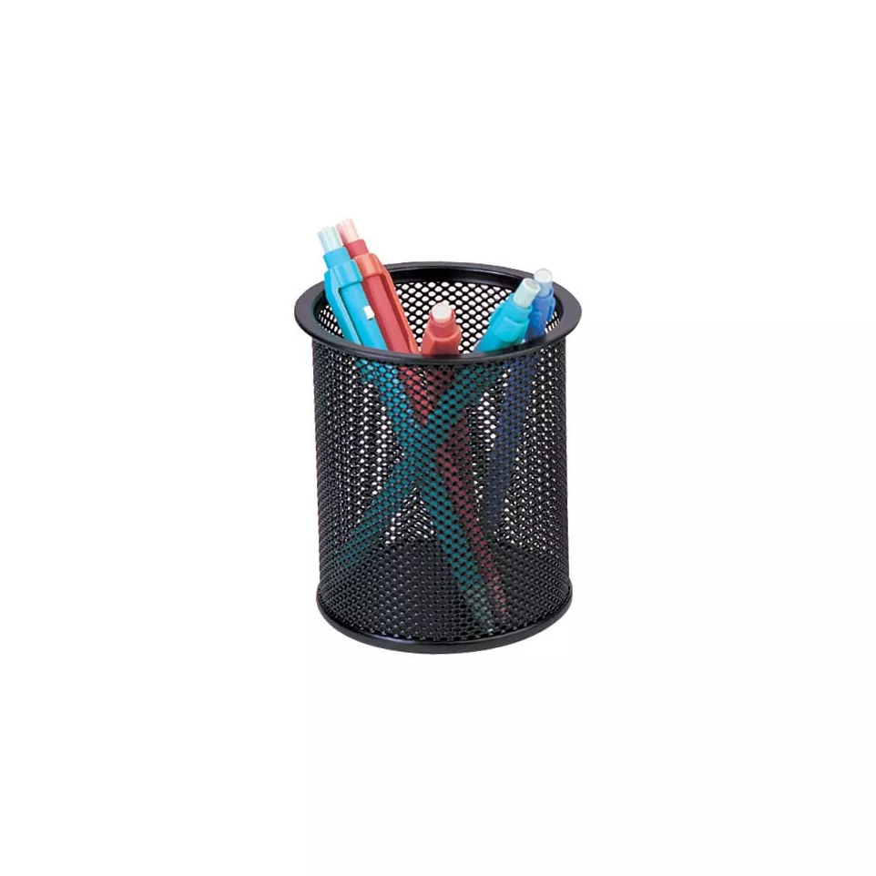 Q-CONNECT pen holder metal mesh black